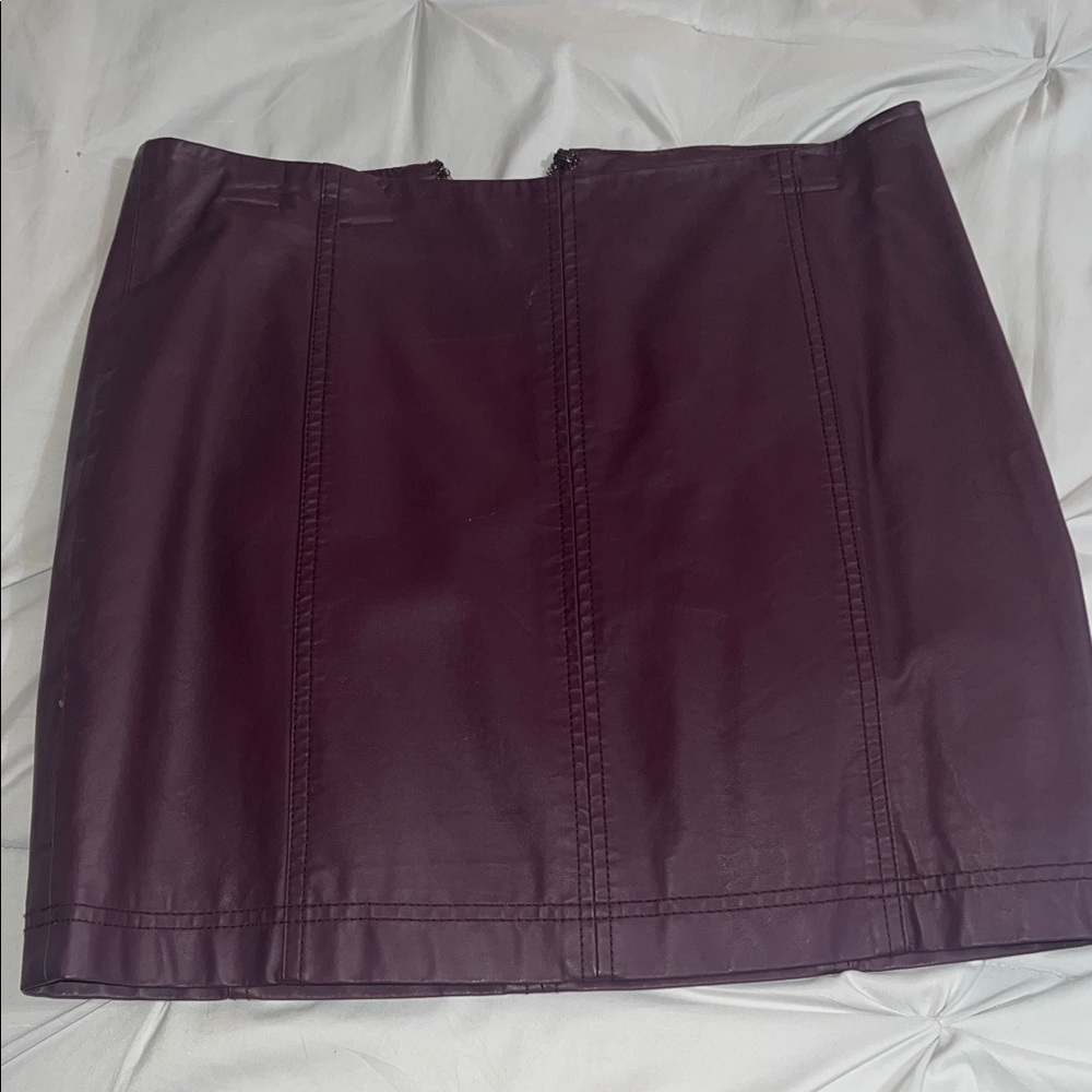Free People Deep Purple Mini Skirt